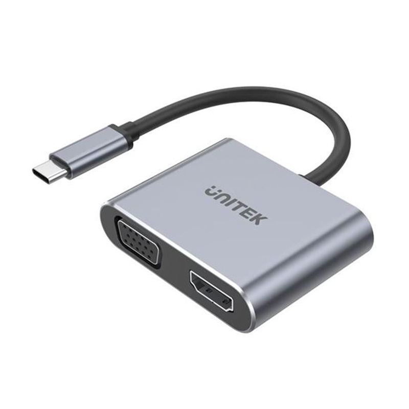Unitek Usb-C To Hdmi 2.0 & Vga Adapter V1126A