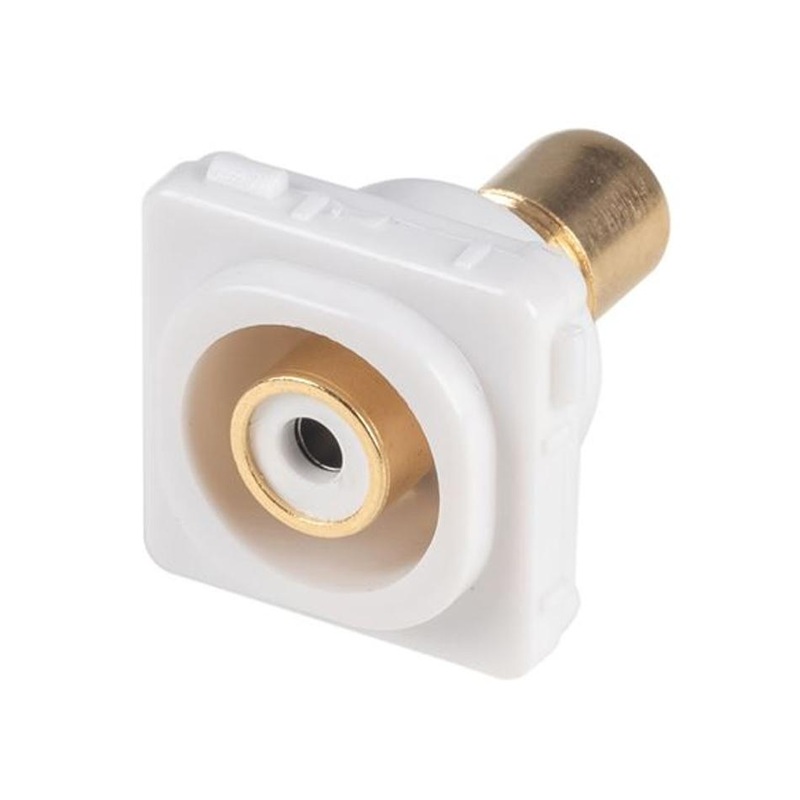 Amdex White Rca To Rca Jack FP-RCA-WH