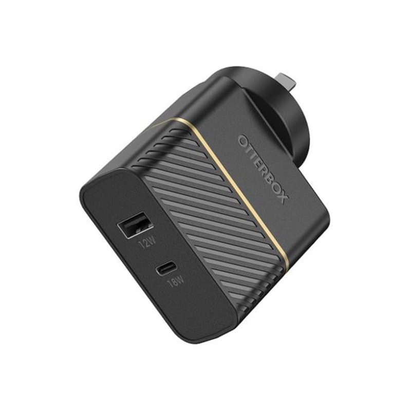OTTERBOX 2PRT WALL CHGR TYP I 30W USB-C 18W PD + USB-A 12W