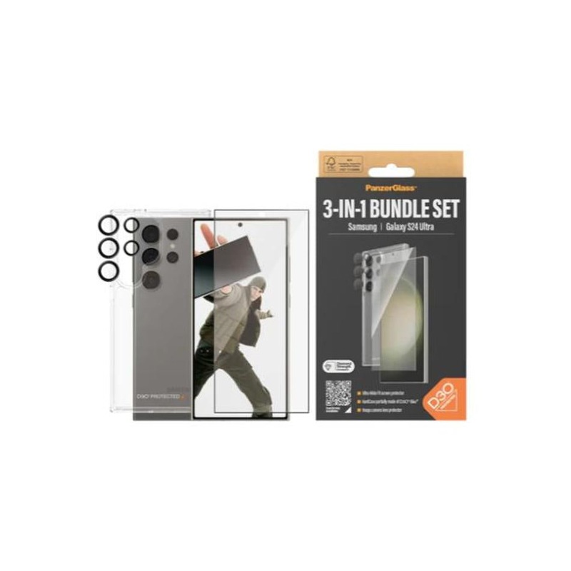 PanzerGlass 3 in 1 Bundle Samsung GS24 Ultra B1215+7352