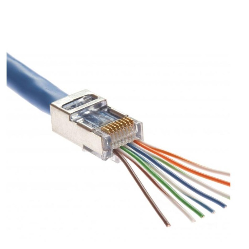 Platinum Tools Cat5E/6 Shielded Ez-Rj45 Plug 202020J