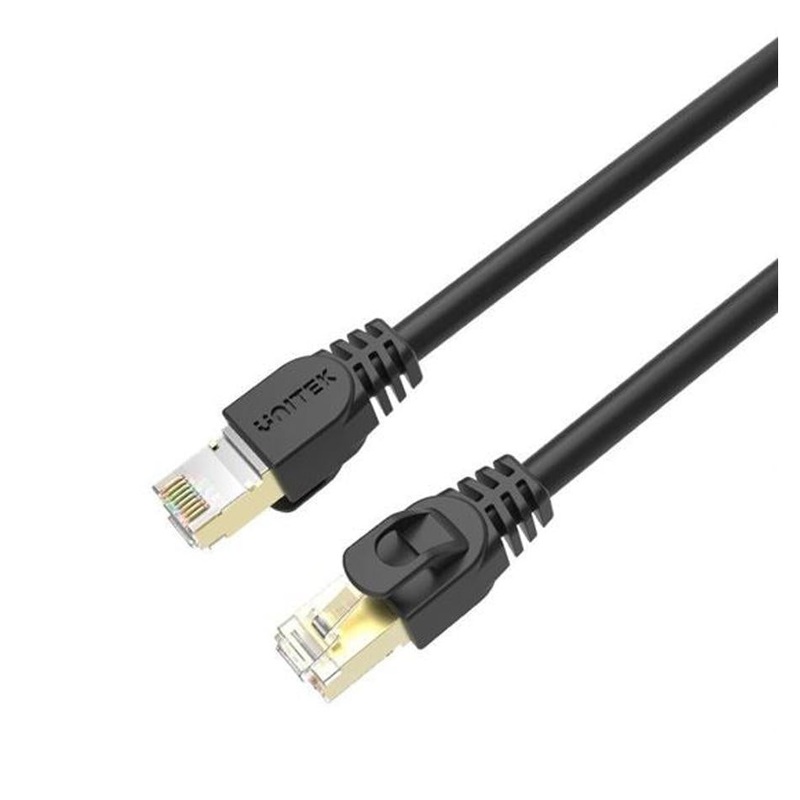 Unitek 10M Cat7 Black Sstp 26Awg Patch Lead In Pvc Jacket. C1813EBK-10