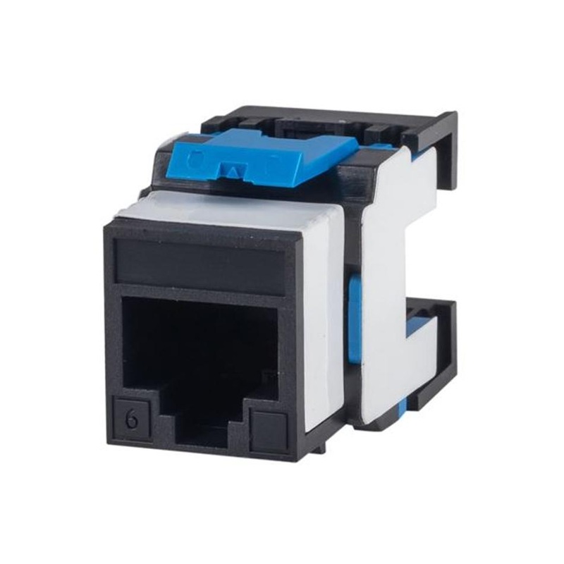 Dynamix Cat6 180 Unshielded Keystone Jack FP-C6-180BK
