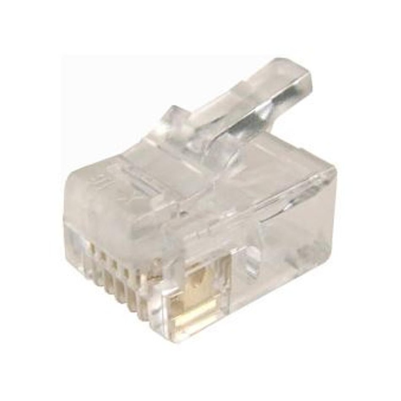 Dynamix Rj12 Plug 20Pc Bag, 6P6C Modular Plug RJ-12-20