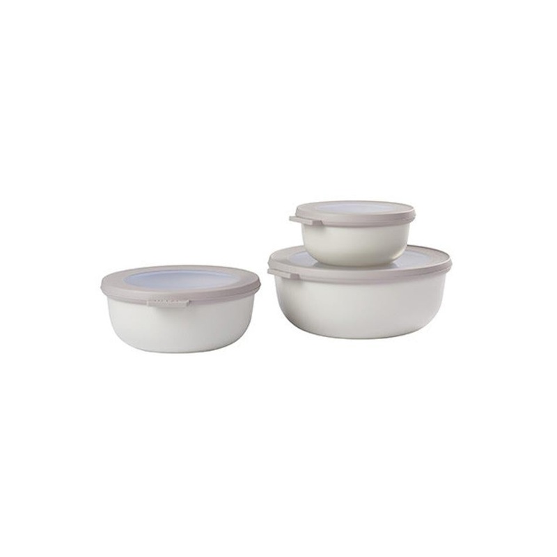 Mepal Cirqula Round 3-Piece Small Set Nordic White 106230032500M