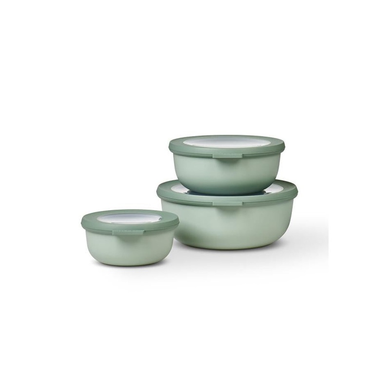 Mepal Cirqula Round Small Set 3 Piece Nordic Sage 106230094700M