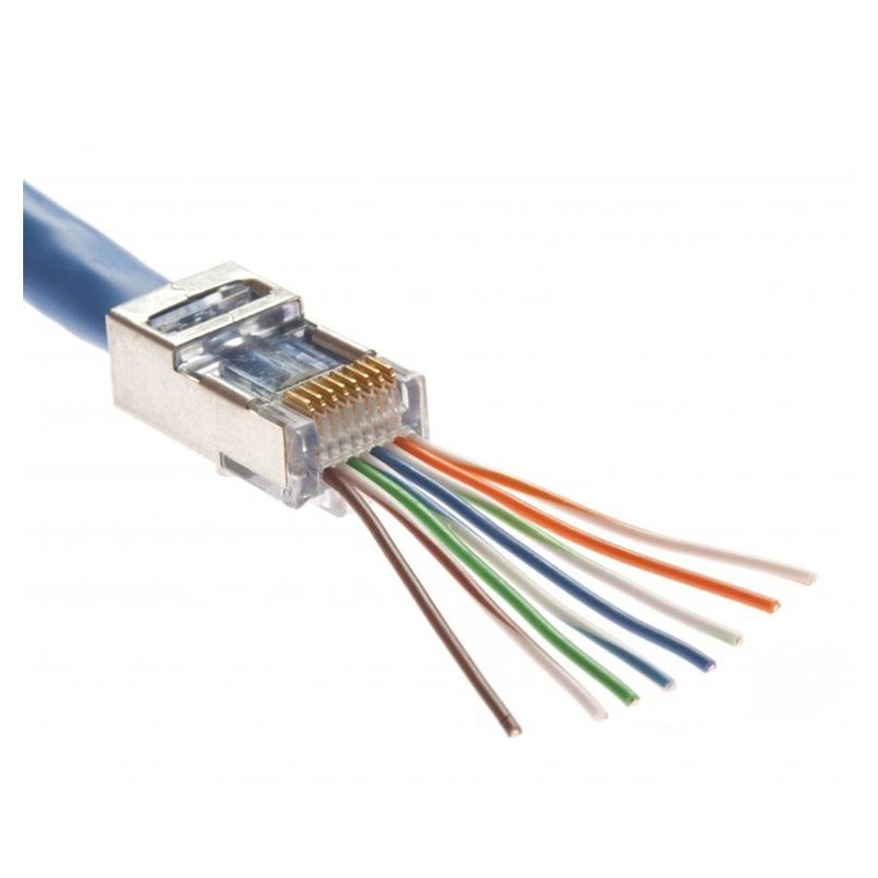Platinum Tools Cat5E/6 Shielded Ez-Rj45 Plug 100021C