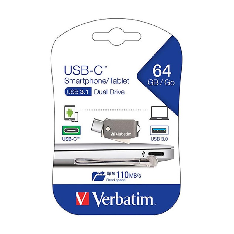 Verbatim On The Go Usb-C 3.1 Drive 64Gb 65745