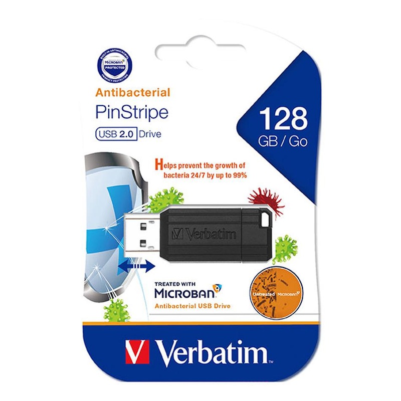 Verbatim Store N Go Microban Usb 2.0 128Gb Black 66782