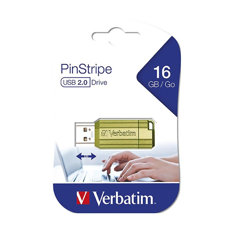 Verbatim Store'N'Go Pinstripe Usb Drive 16Gb Green 49070A