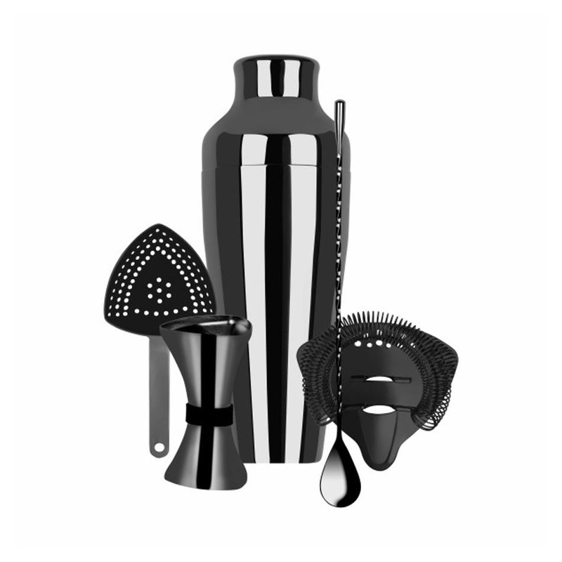 Zanzi Cocktail Set 5pc Gunmetal Z9016