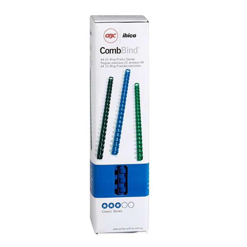 Gbc Binding Comb 10Mm Blue Pk100 BEP10BL100