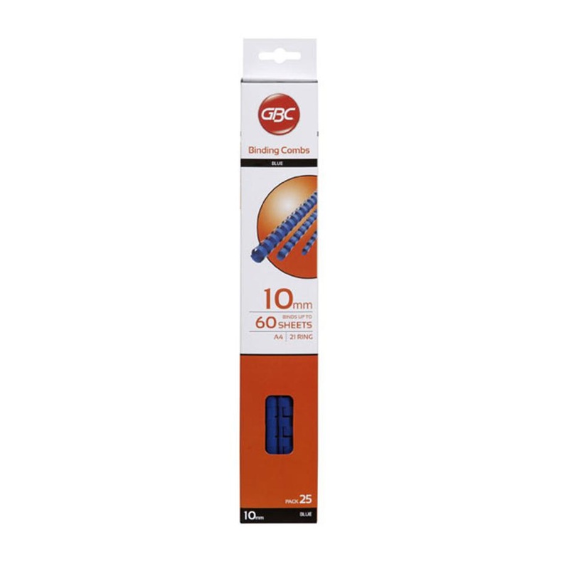 Gbc Binding Comb 10Mm Blue Pk25 BEP10BL25