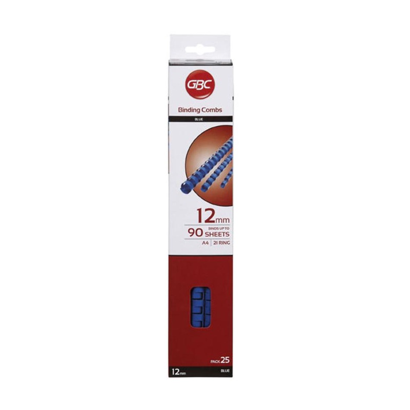Gbc Binding Comb 12Mm Blue Pk25 BEP12BL25