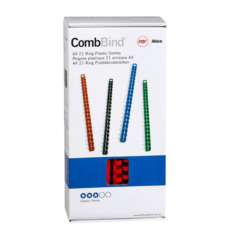 Gbc Binding Comb 12Mm Red Pk100 BEP12R100
