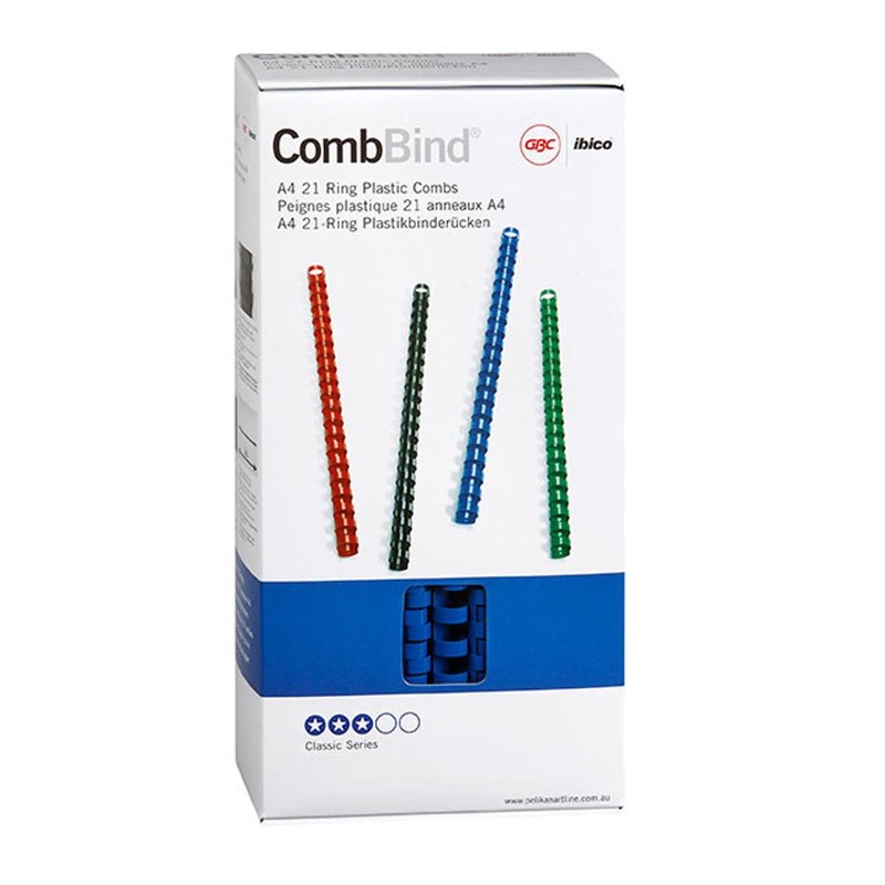 Gbc Binding Comb 14Mm Blue Pk100 BEP14BL100