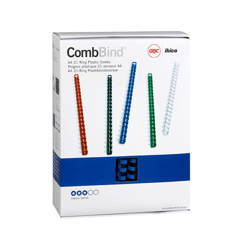 Gbc Binding Comb 16Mm Blue Pk100 BEP16BL100