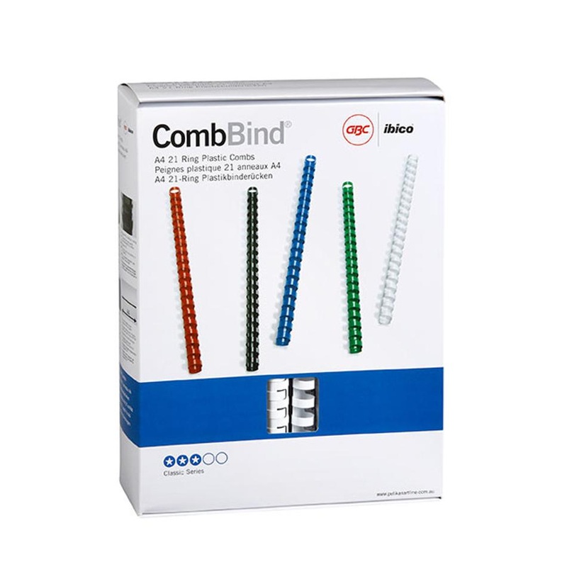 Gbc Binding Comb 16Mm White Pk100 BEP16W100