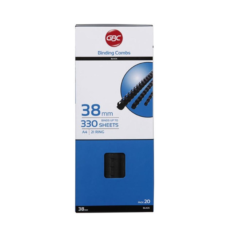 Gbc Binding Comb 25Mm Black Pk20 BEP25BK20
