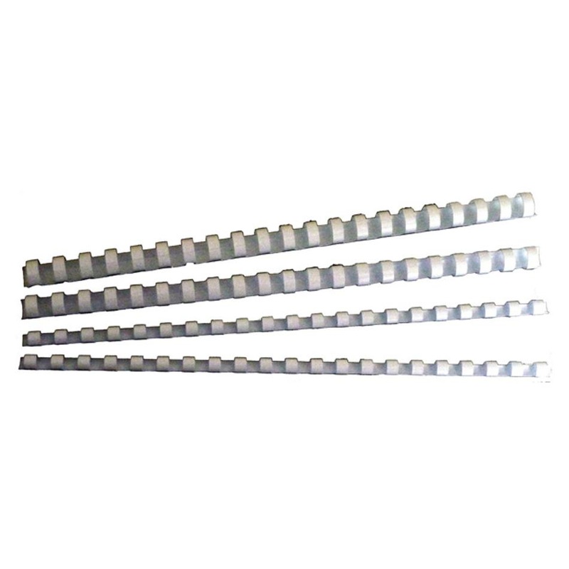 Gbc Binding Comb 6Mm White Pk100 BEP6W100