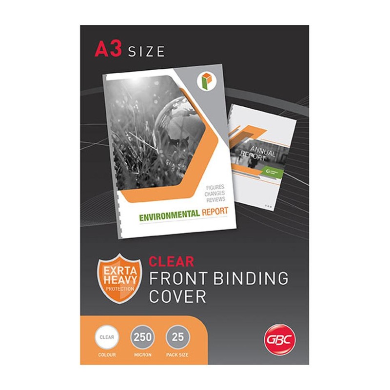 Gbc Binding Cover A3 250 Micron Clear Pk25 BCP25CLRA325