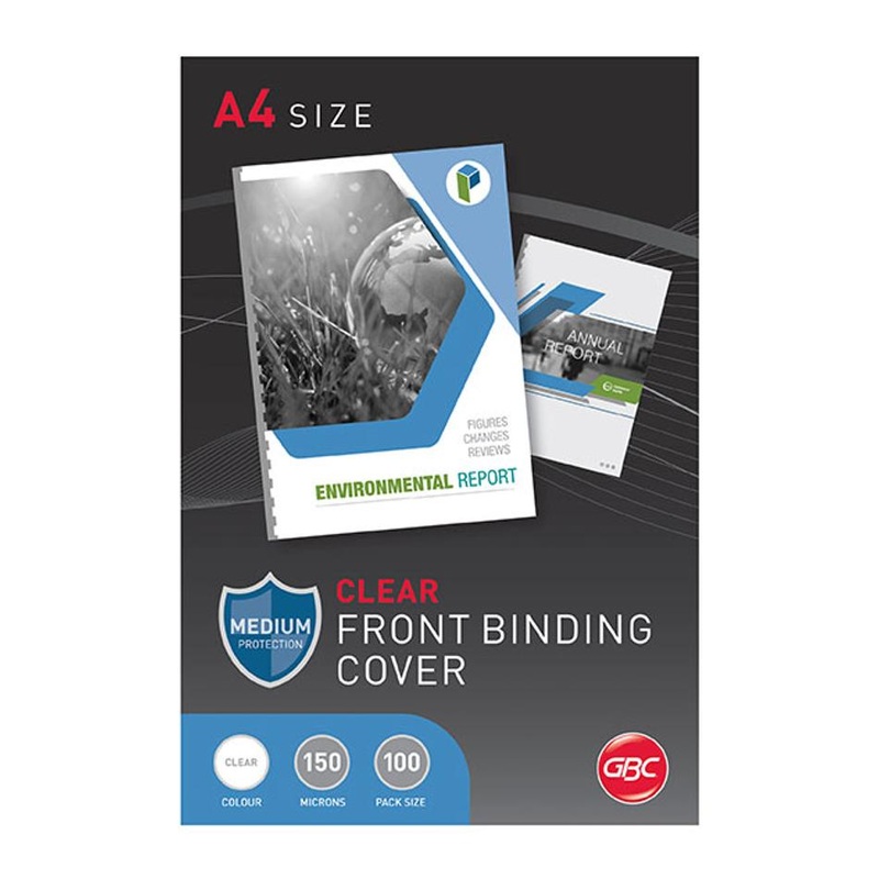 Gbc Binding Cover A4 150 Micron Clear Pk100 BCP15CLR100
