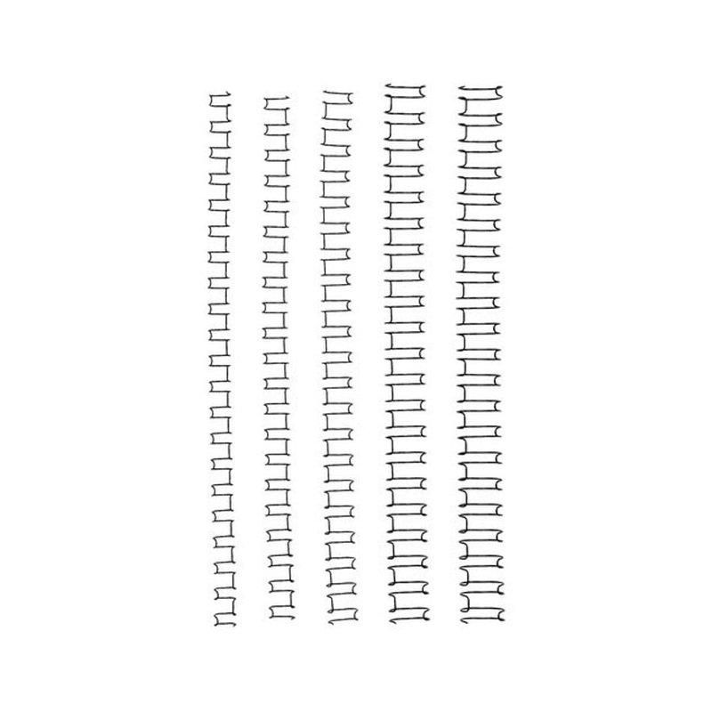 Gbc Binding Wire 21 Loop 6Mm Black Pk100 BE21W6BK100