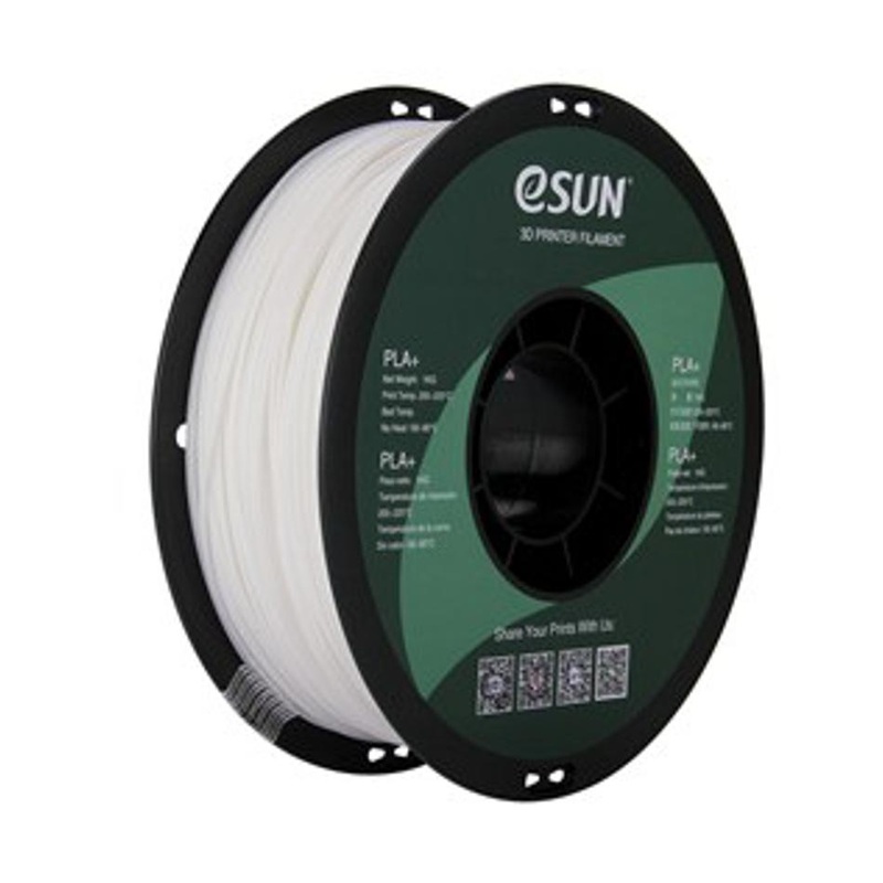 1.75Mm White Esun Pla+ Filament 1Kg Roll TL4455