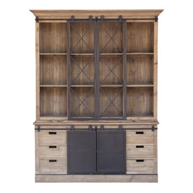 Rembrandt Wall Unit With Sliding Barn Doors CF8114