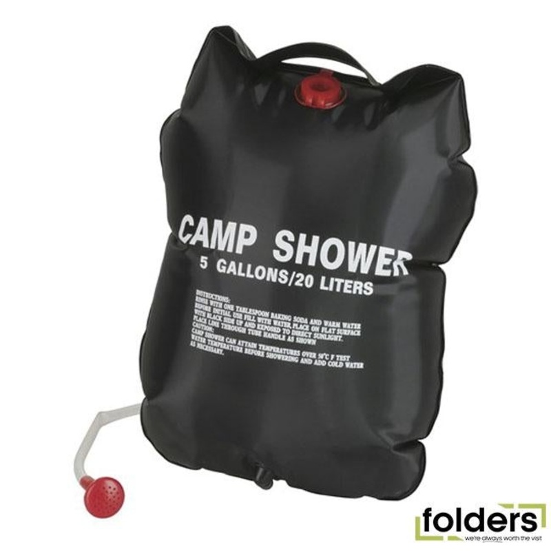 Compact Solar Heated Shower 20L