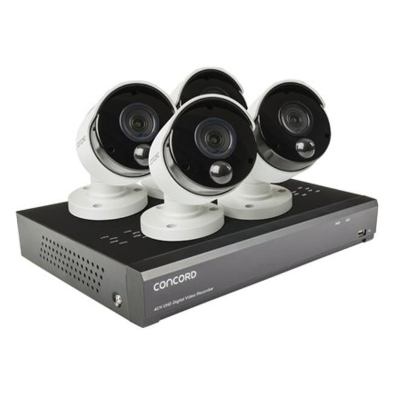 Concord 4 Channel 4K Dvr Package - 4X4K Pir Cameras
