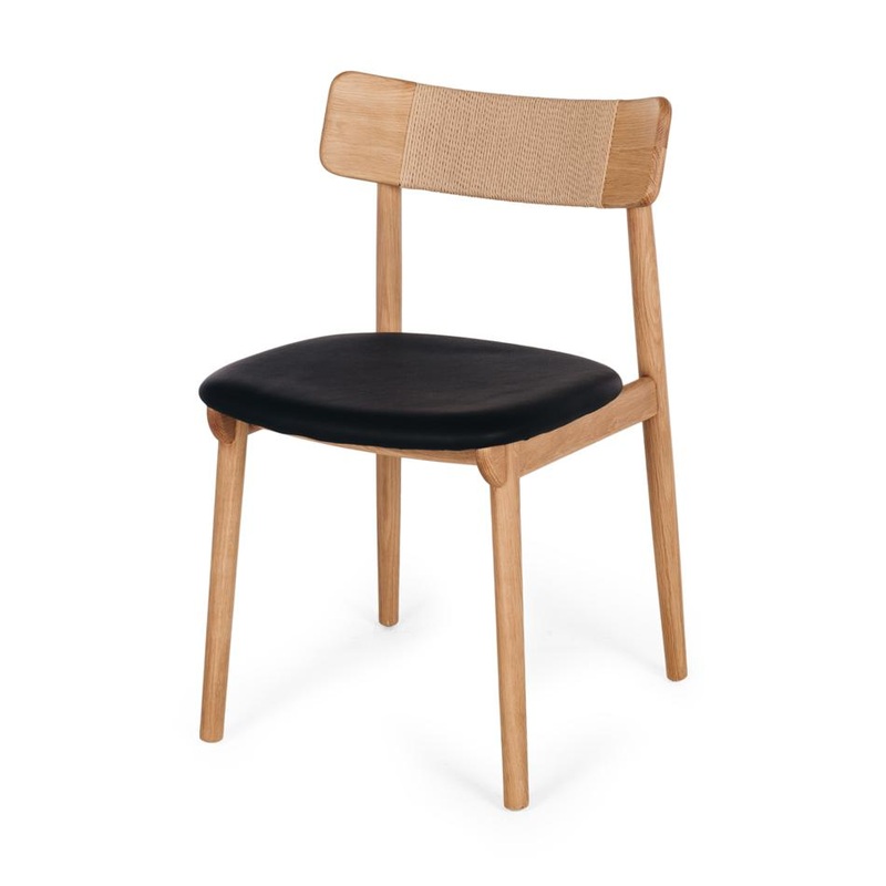 Furniture By Design Niles Dining Chair (Natural Oak) PU SHCHCNP