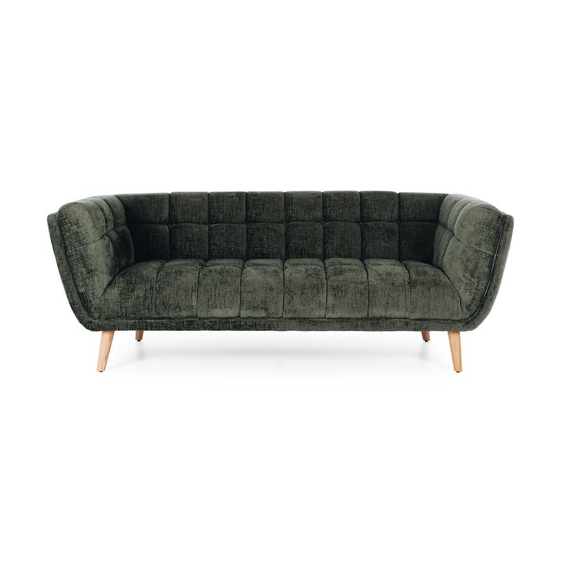 Furniture By Design Towelie 3 Seater Fern Green PLTOW3SSG