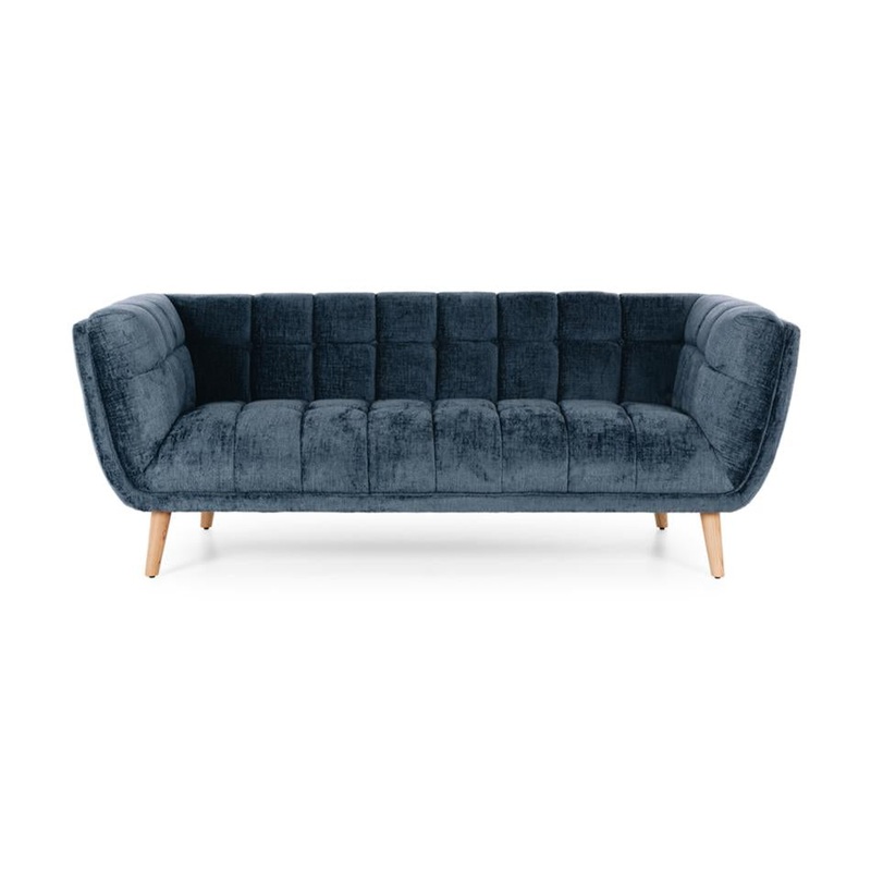 Furniture By Design Towelie 3 Seater Indigo Blue PLTOW3SSB