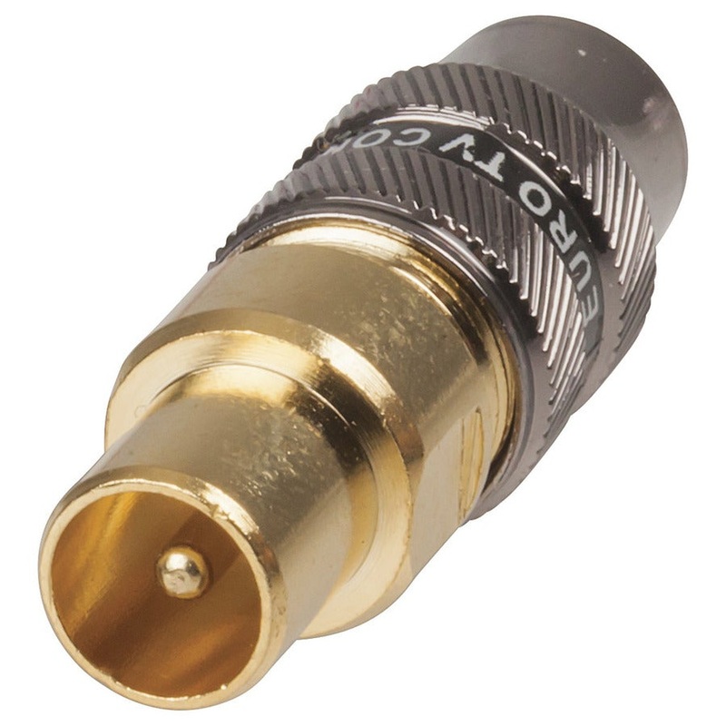 Gold 75 OHM TV Plug PP0604