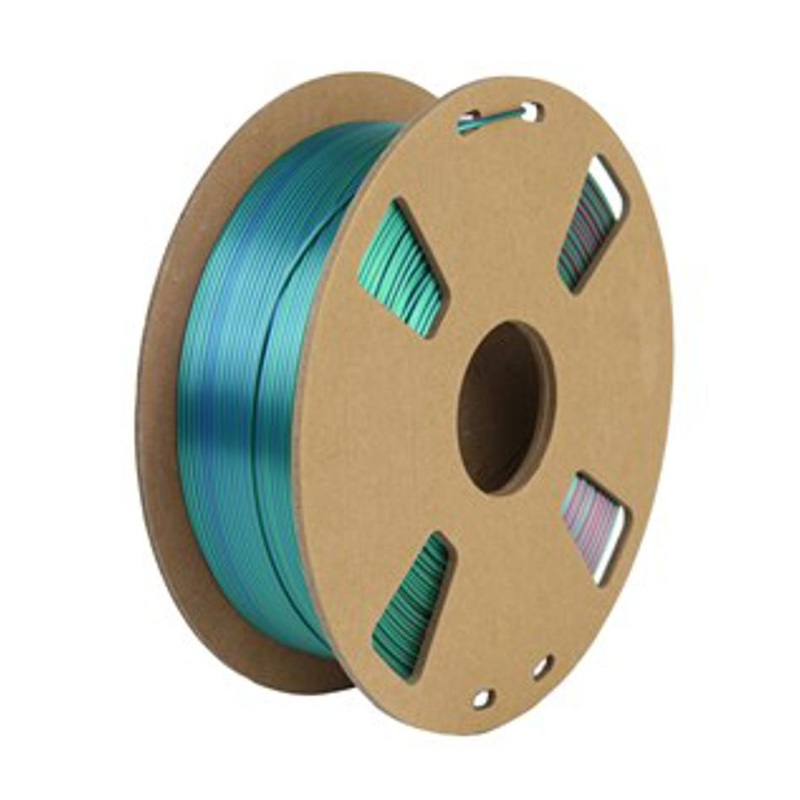 Tri-Chroma Silk Dark Blue, Fuchsia, & Dark Green Pla Filament - 1.75Mm 1Kg TL4586