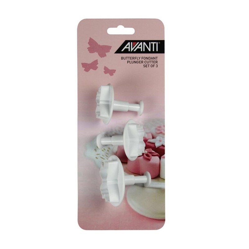 Avanti Butterfly Fondant Plunger Cutter Set - 3 Piece 16531