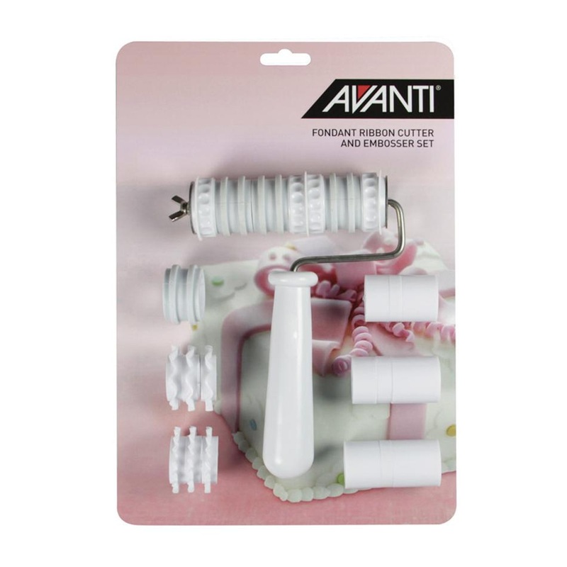 Avanti Fondant Ribbon Cutter And Embosser Set - 27 Piece 16541