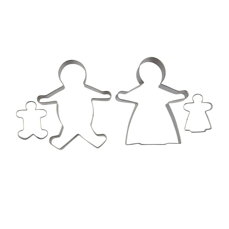 Avanti Gingerbread Family Cookie Cutters 4 Piece Set 16521