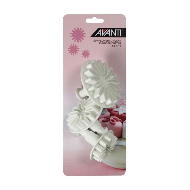 Avanti Sunflower Fondant Plunger Cutter Set - 3 Piece 16532