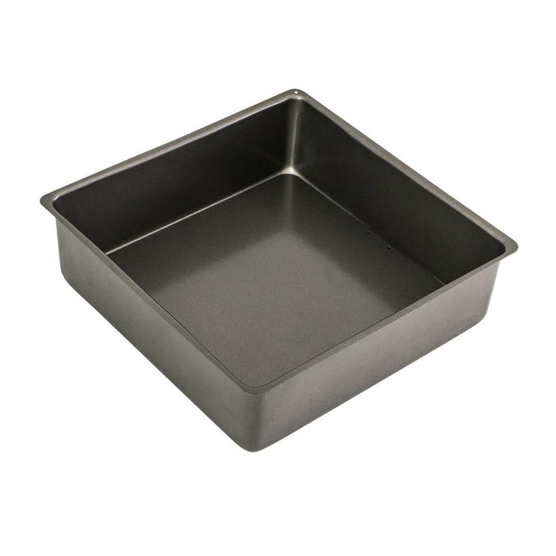 Bakemaster Loose Base Sq Deep Cake Pan, 25 X 25 X 8Cm - Non-Stick