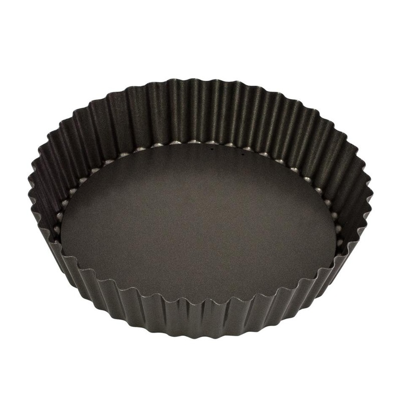 Loose Base Rnd Deep Flan/Quiche Pan, 25 X 5.5Cm - Non-Stick 40034