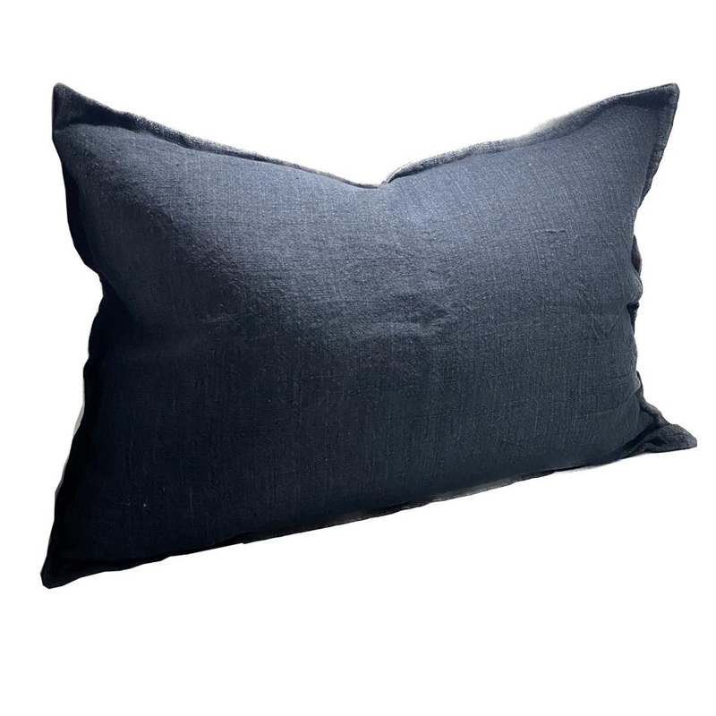 Rembrandt Linen Cushion Cover - Charcoal SC9013