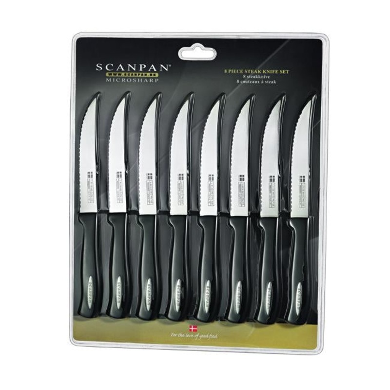 Scanpan Microsharp Steak Knife Set, 8 Piece