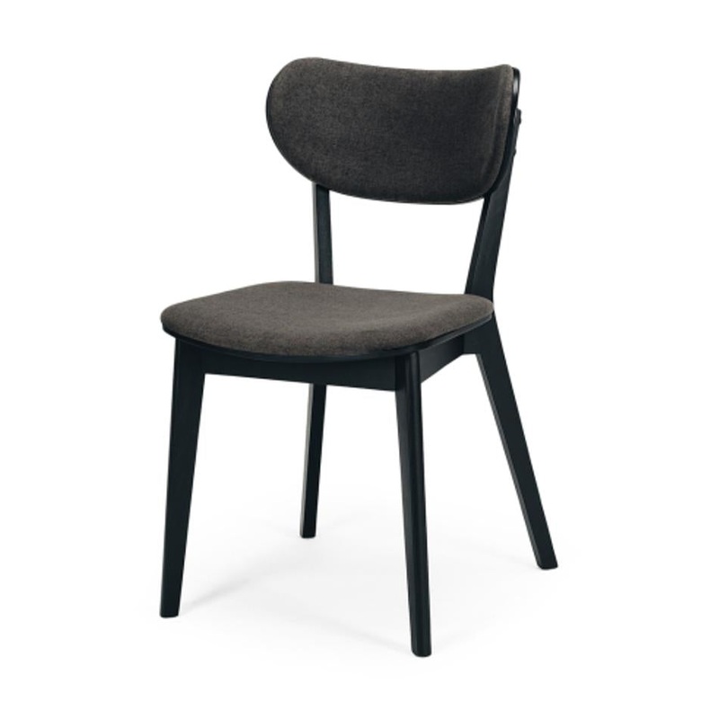 Furniture By Design Zurich Chair (Black Oak) Dark Grey PLQINZURB