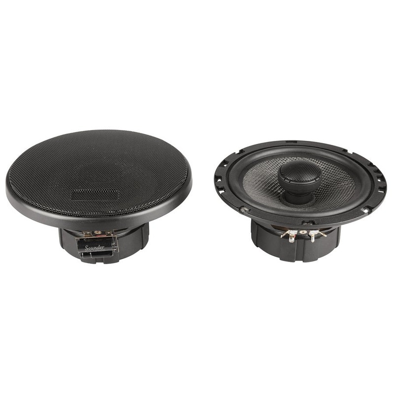 6.5" Coaxial Speaker with Silk Dome Tweeter made with Kevlar