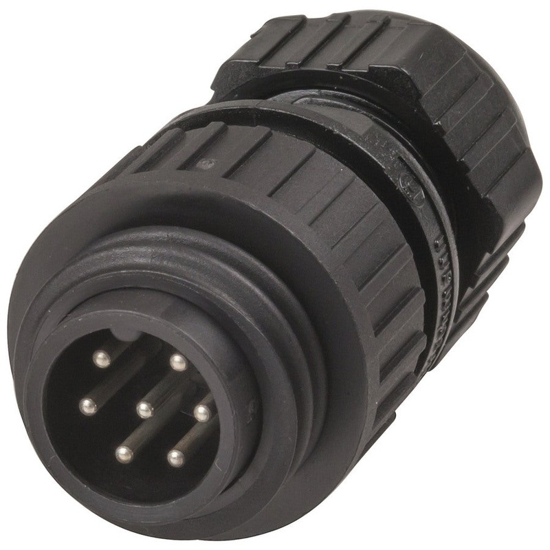 6 Pole + Pre-earth CA Series Line Plug