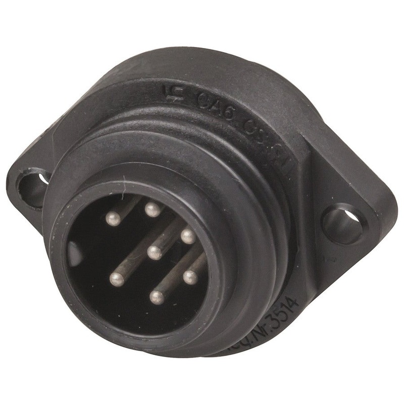 6 Pole + Pre-earth CA Series Panel Plug
