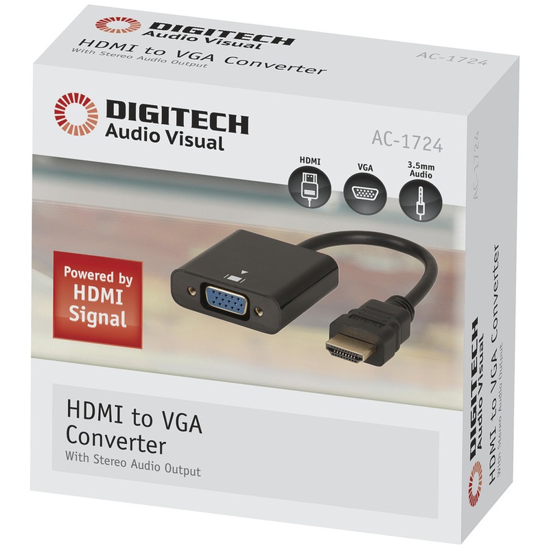 Travel HDMI to VGA + Stereo Audio Converter