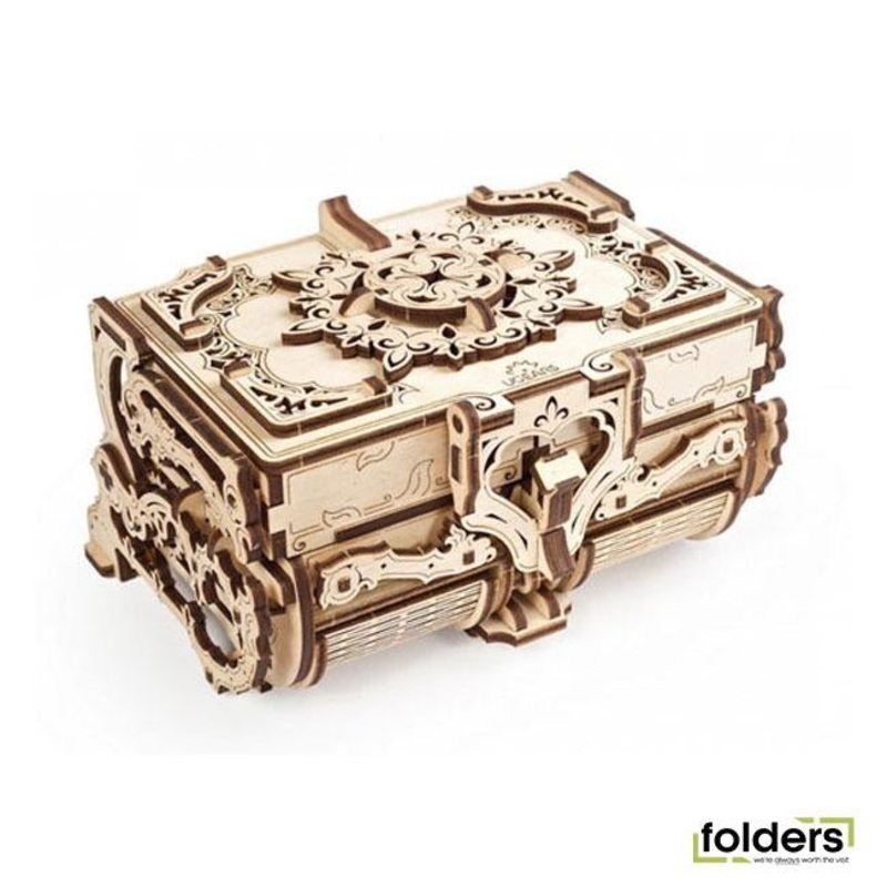Ugears Wooden Mechanical Model - antique box